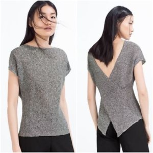 Zara Tops - Zara grey knit top